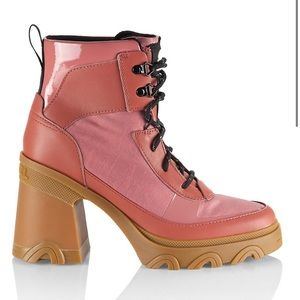 Sorel Brex Heel Lace Lux NIB Waterproof Pink Sandy Clay size 8